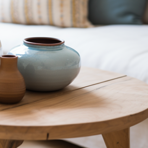 Handmade Ceramics in a Home Decor Setting