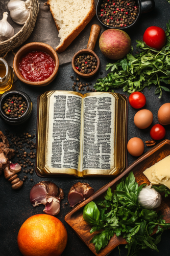 Cookbook Bible Verses Food Recipes Background