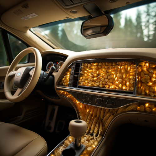 Agricultural seeds on a cool dashboard