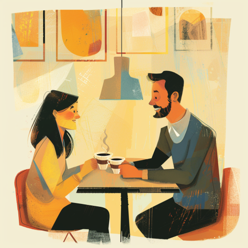 Cool Guy Ordering Coffee