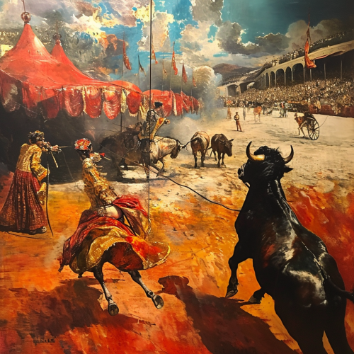 Salvador Dali's bullfighting artwork