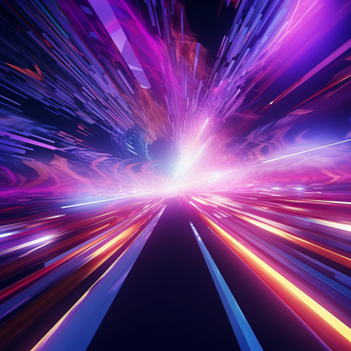 Hyper Realistic Cosmic Speed Lines