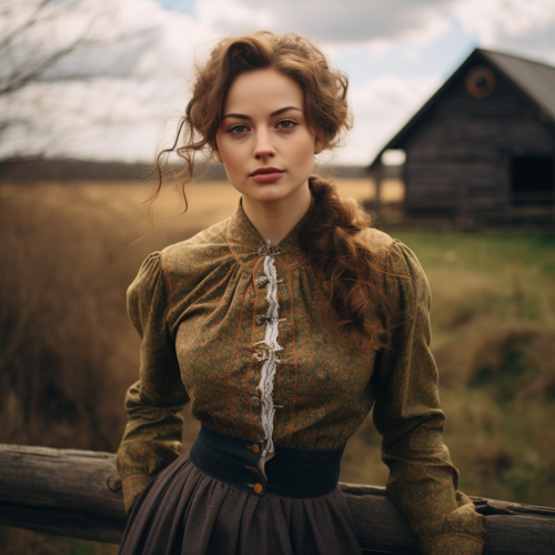 Stylish clothing for countryside family