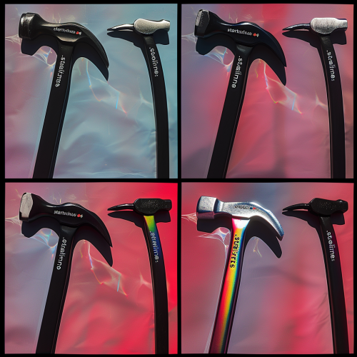 Craft Tools Digital Symbols Holographic Icons