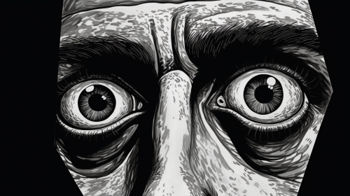 Man with Crazy Pop Art Eyes