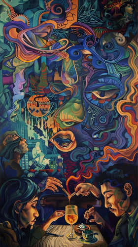 Artistic Ramadan People Illustration