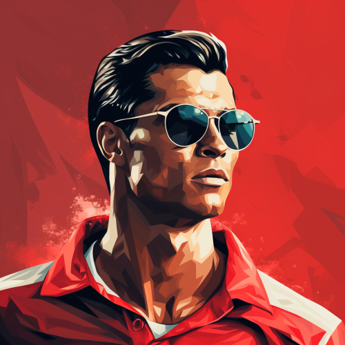 Cristiano Ronaldo in Benfica Team Uniform