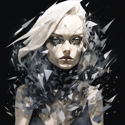 Spirit made of crystal shards