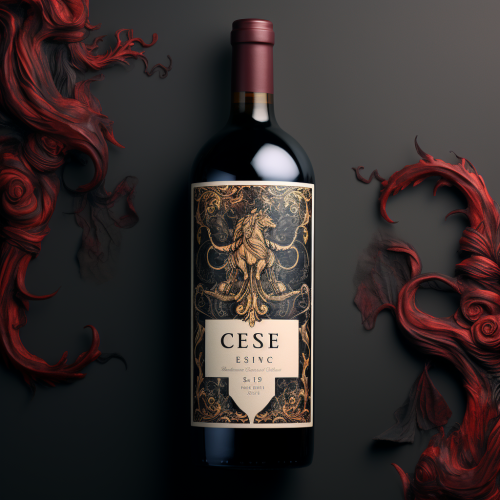 CSenge wine label with word