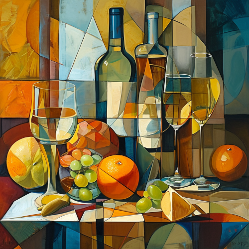 Cubist Still Life Abstract Shapes Perspective