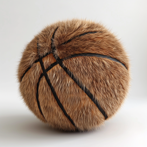 Cute basketball ball fur shape Cute basketball ball fur shape