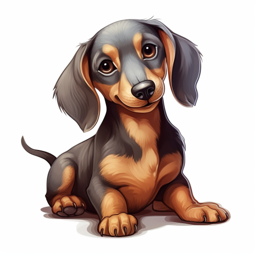 Cute dog cartoon illustration  ?