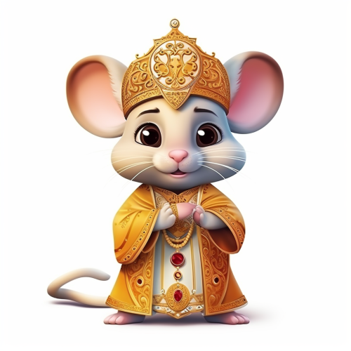 Adorable Indian Mouse King in Ethnic Wear
