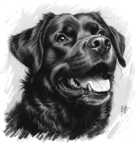 Cute Rottweiler Illustration