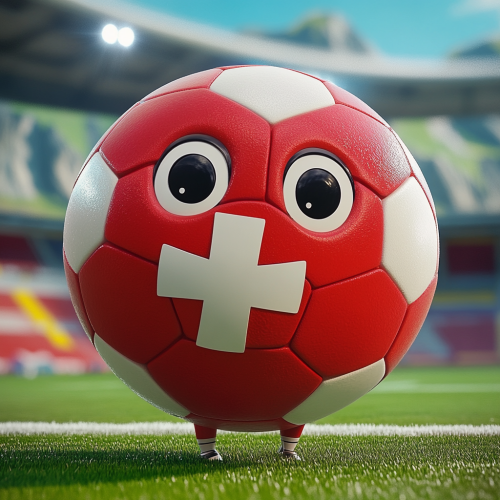 Cute Soccer Ball in Switzerland