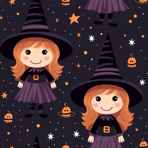 Cute Witch Tile Picture
