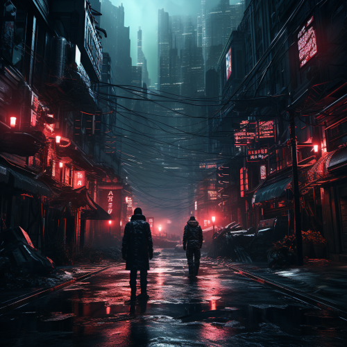 Cyberpunk Epic Scene Photo