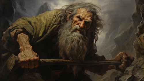 The Thunderer Cyclope painting