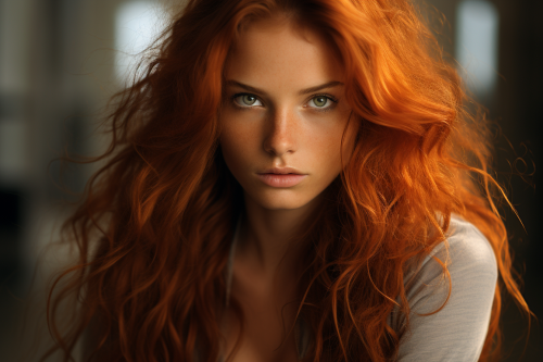 Beautiful Czech woman with angry expression