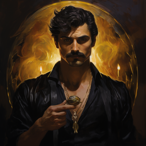 Arabian man holding wire bat