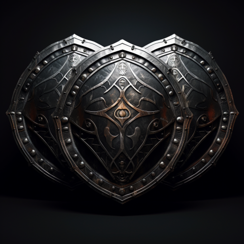 Dark shields in dynamic motion blur