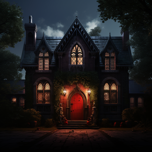 Spooky Gothic Revival House
