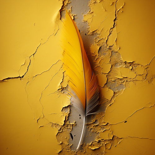 Realistic dart embedded in wall