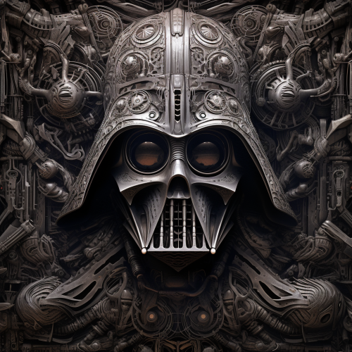 Darth Vader Alien Artist Giger Style