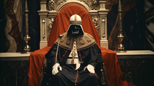 Darth Vader Pope Baptizing R2 D2