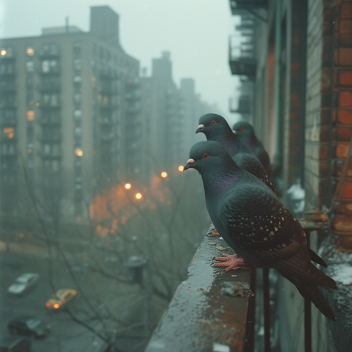 Abandoned city at dawn