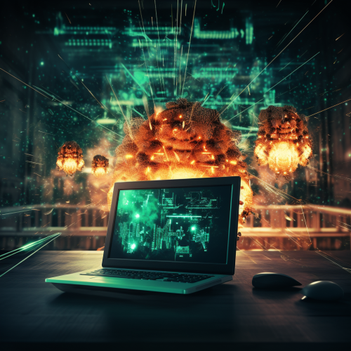 Illustration of DDoS Attack on Web Server