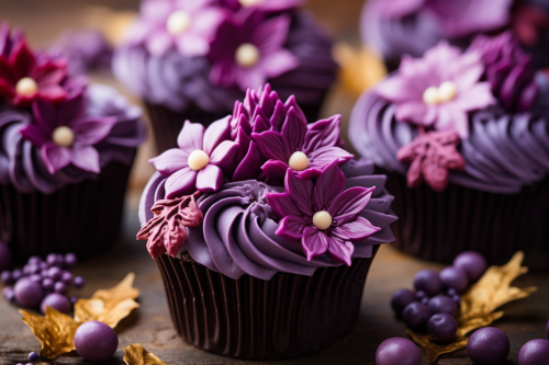 Beautifully Decorated Cupcakes on a Web Page