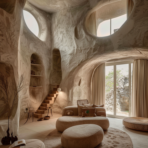 Delicate villa structure decoration interior