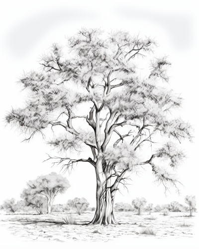 Sketch of a Fanciful Desert Tree