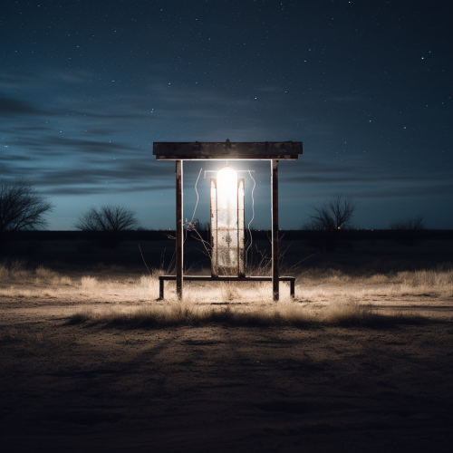 Captivating Marfa Lights in Desert Night