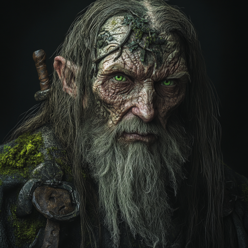 Skinny Gothic Warrior Portrait Image