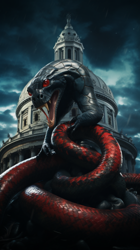 Epic Devil and Python Battle at Milan Dome