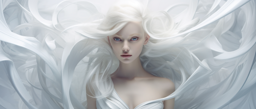 Digital Transformation in White Artwork