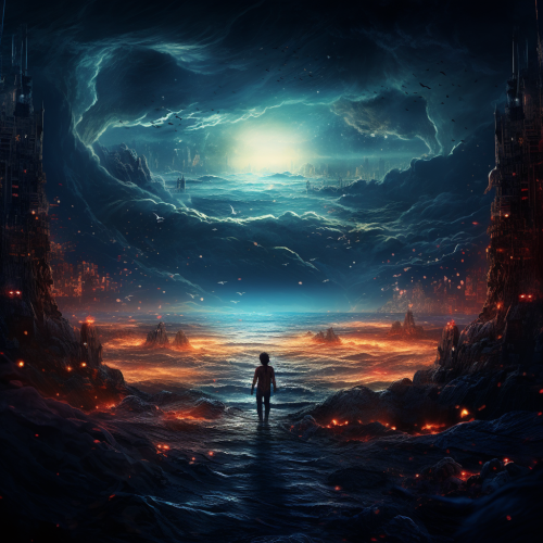 Vibrant digital background for creative projects