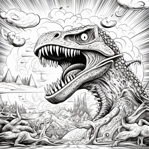 Extinction of dinosaurs explosion