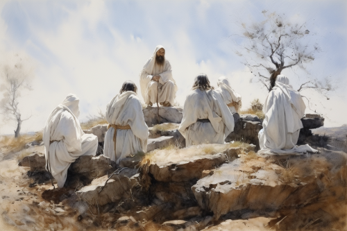 Andrew Wyeth's painting of disciples on the Mount of Olives Andrew Wyeth's painting of disciples on the Mount of Olives