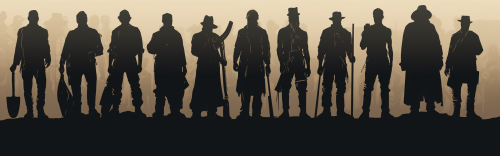 Illustration of Diverse Workers and Soldiers Illustration of Diverse Workers and Soldiers