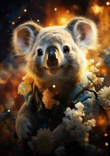 Divine Light Celestial Beings Koala Joey