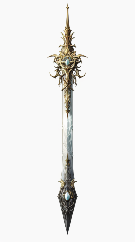 Chinese spear weapon with sharp blade