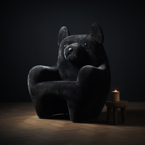 Dog Shaped Armchair in Cozy Room Dog Shaped Armchair in Cozy Room