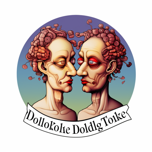 Doublethink Dialogues logo on white background Doublethink Dialogues logo on white background