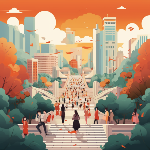 Bright and vibrant graduation season poster