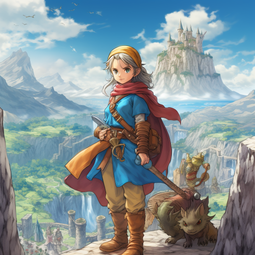 Dragon Quest Cover Graphic Game