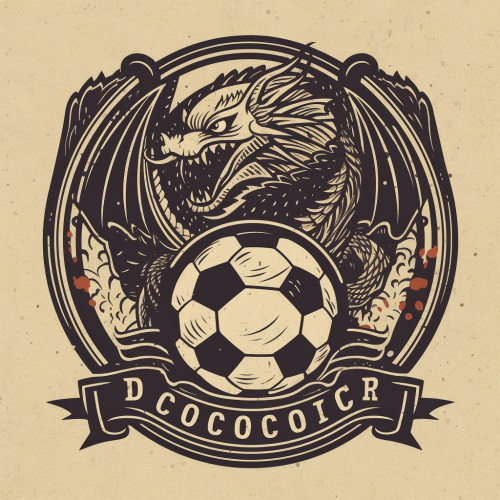 Dragon soccer logo SVG cut file