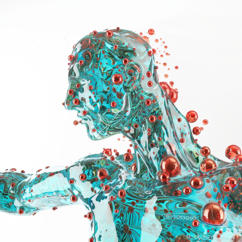 Aerial Summer Water Figure Art